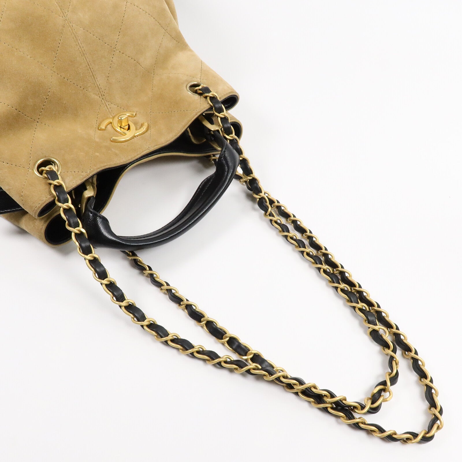 CHANEL 麂皮皮革25A Suede Hobo手挽肩背兩用袋