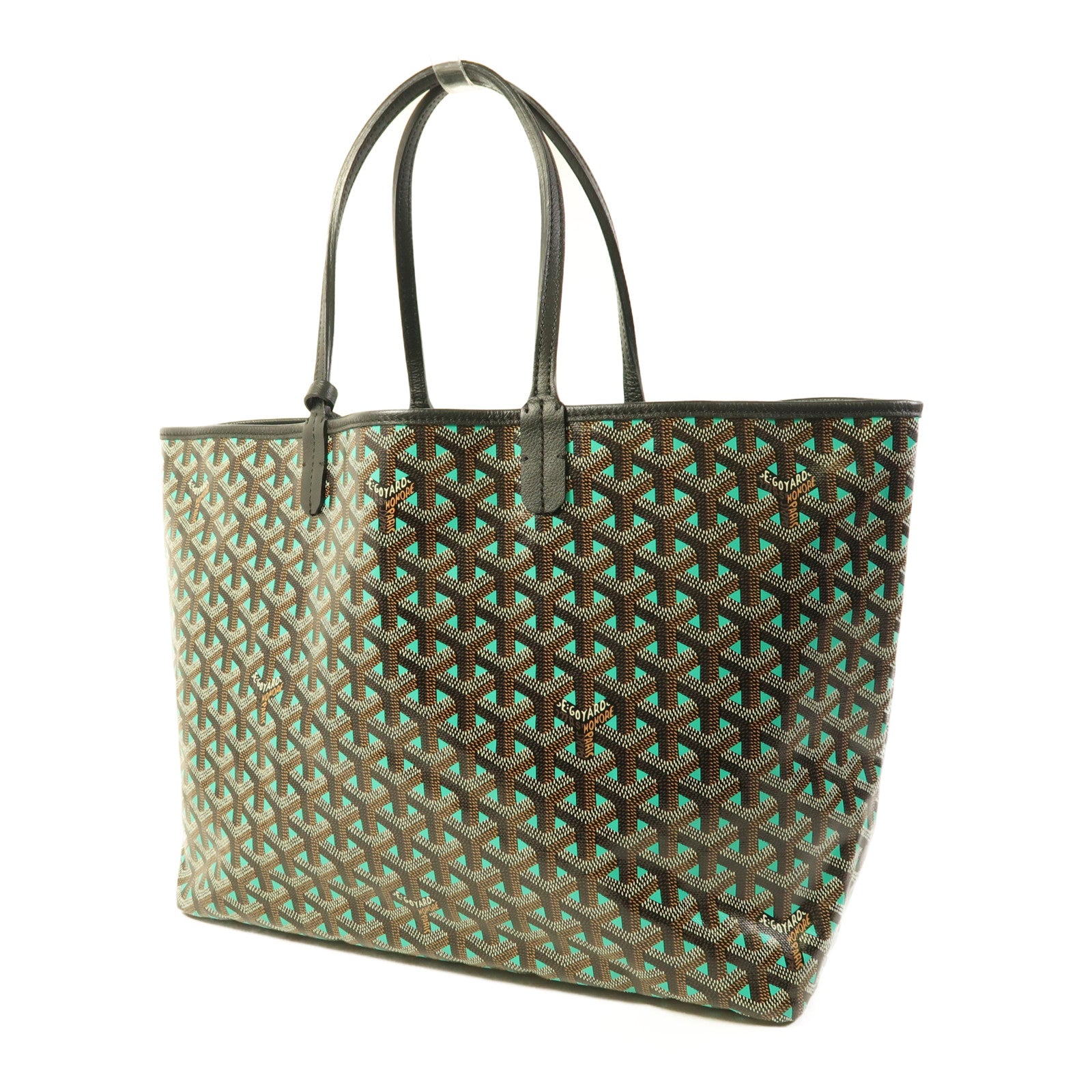 GOYARD Saint Louis Claire Voie Tote Bag Coated Canvas Black