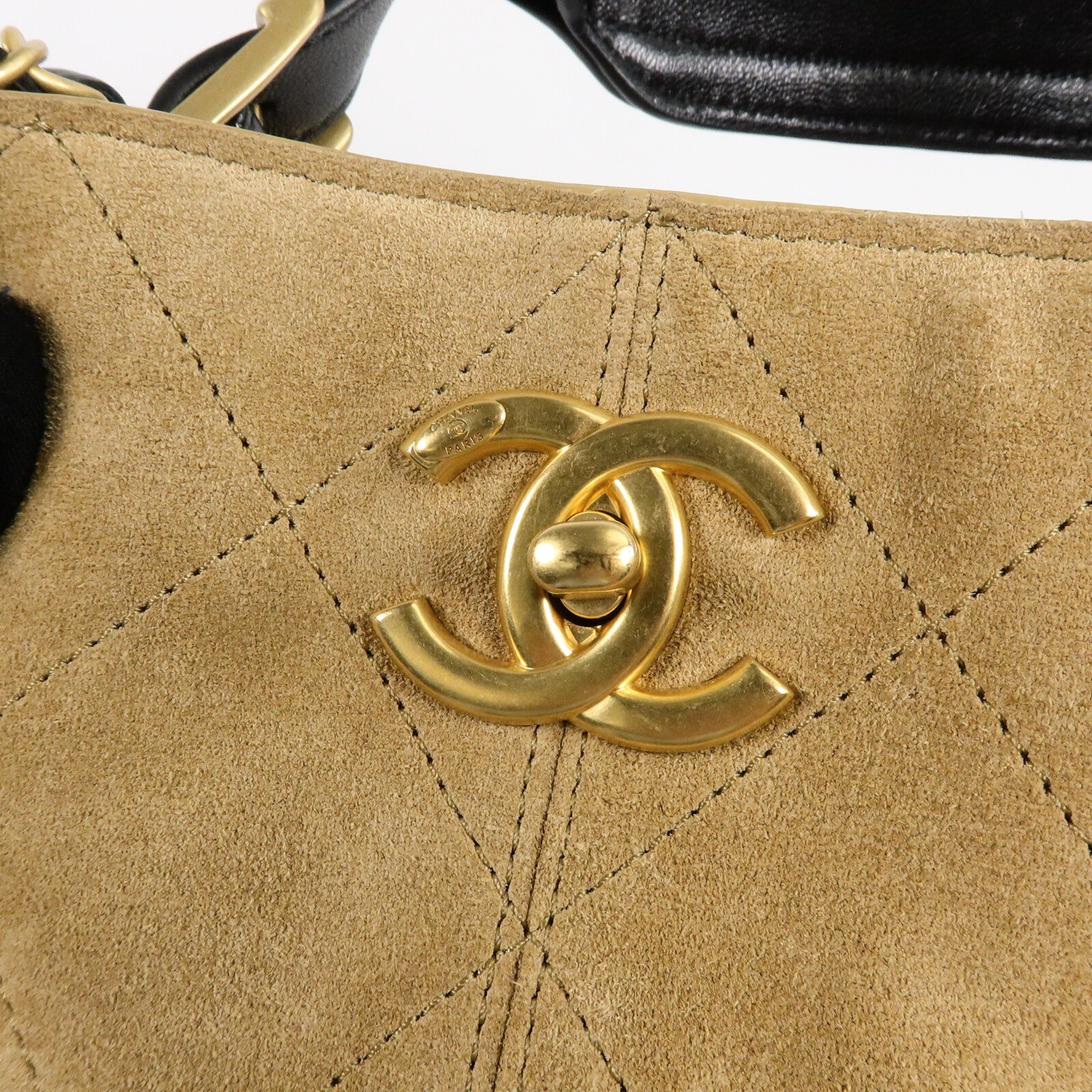 CHANEL 麂皮皮革25A Suede Hobo手挽肩背兩用袋