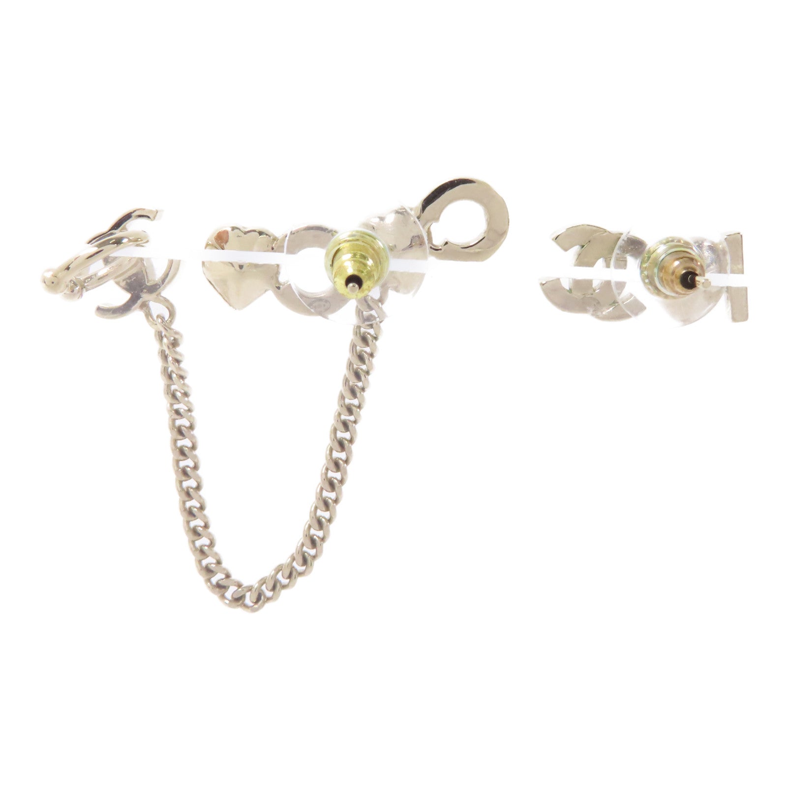CHANEL 金屬Earrings耳環金色/粉色