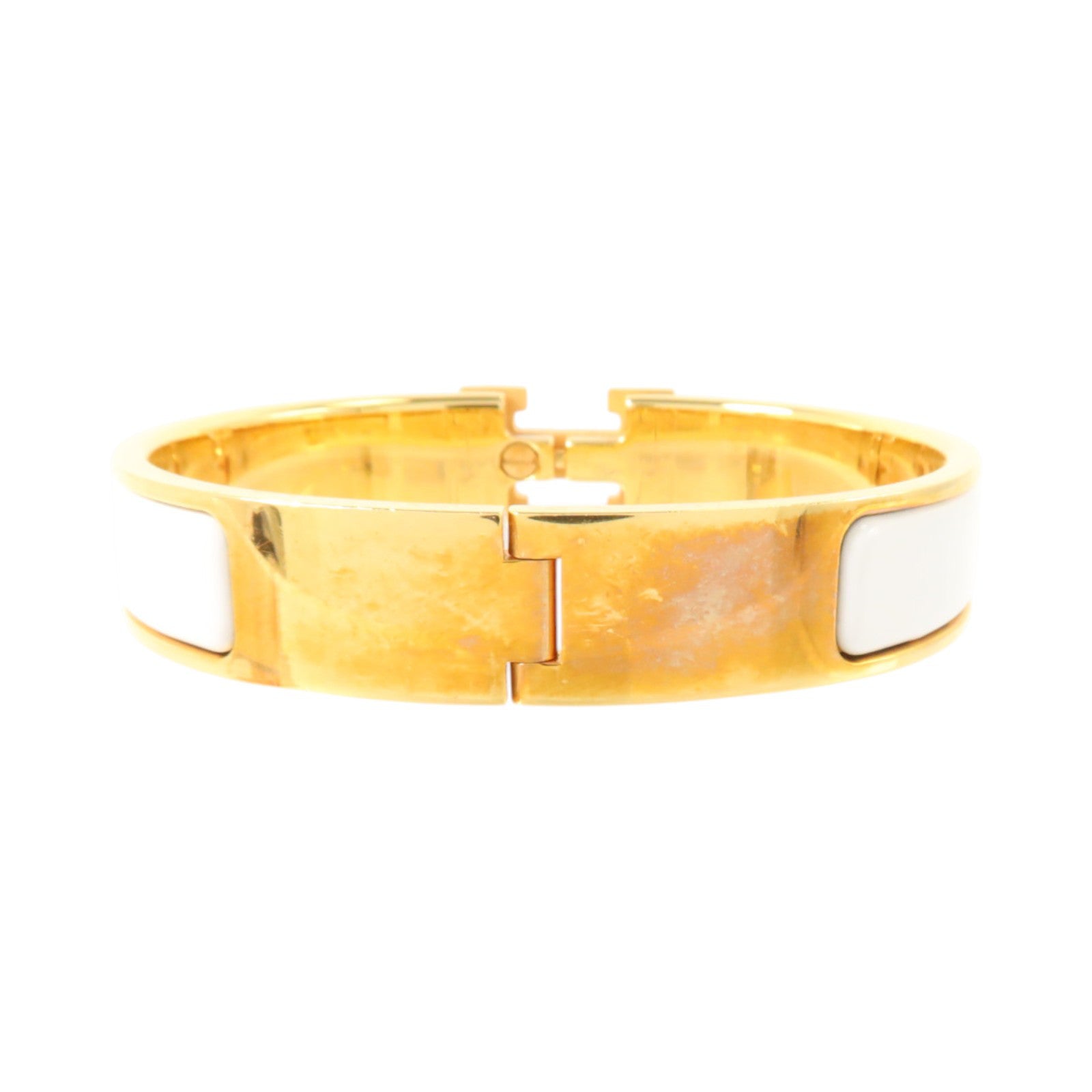 HERMES 金屬/琺瑯Clic H Bracelet金扣手鏈