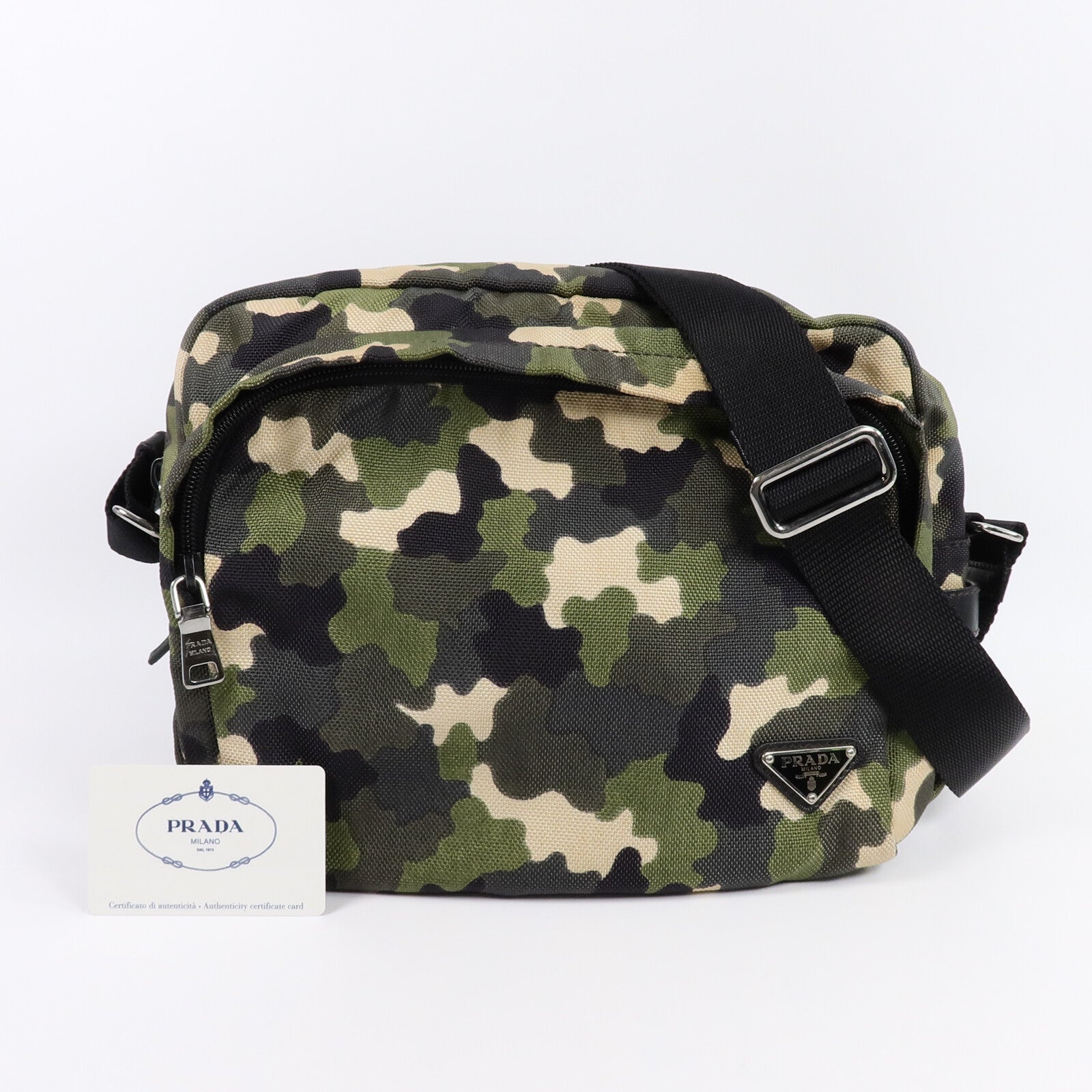 PRADA 尼龍Camouflage Messenger Bag肩背袋