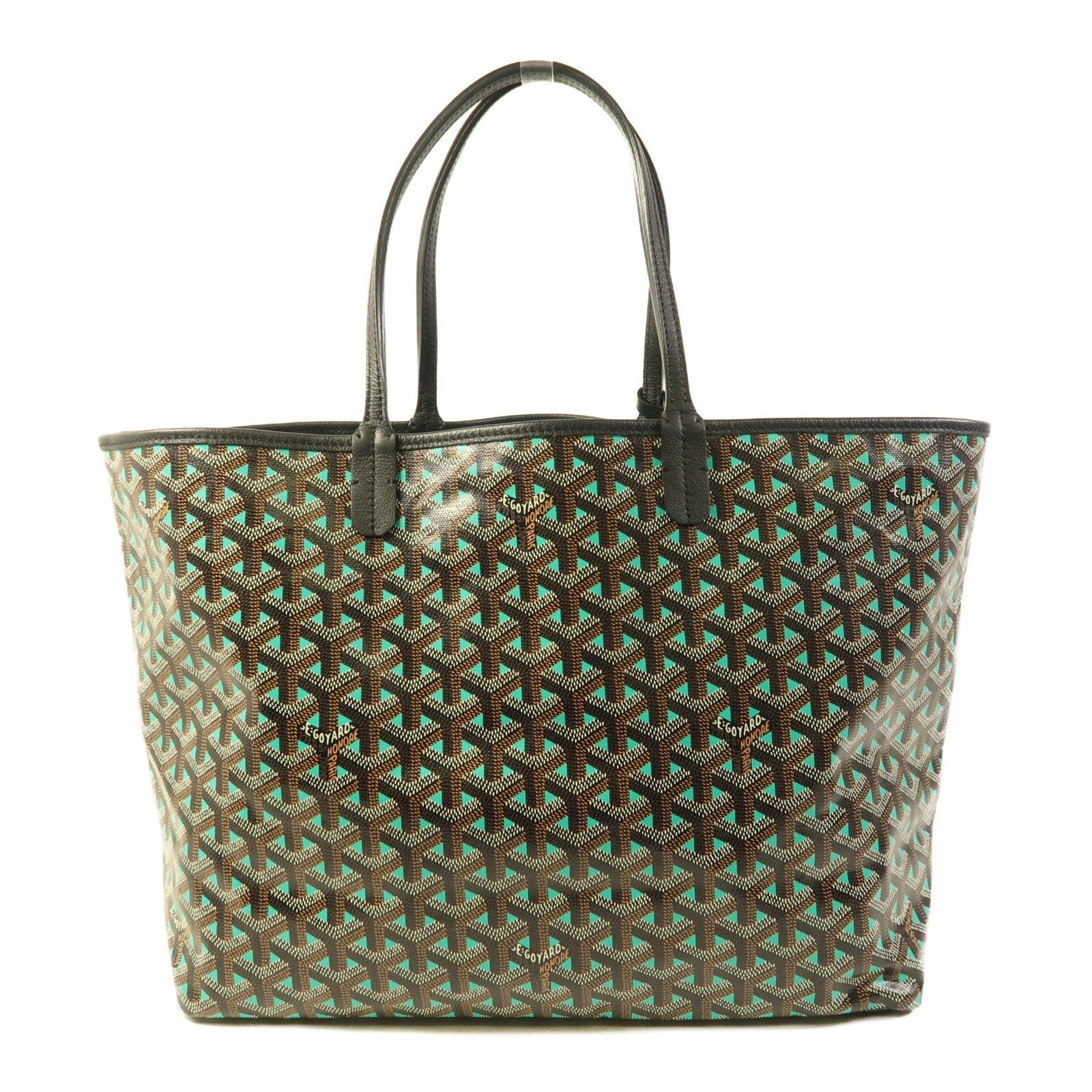 GOYARD Saint Louis Claire Voie Tote Bag Coated Canvas Black