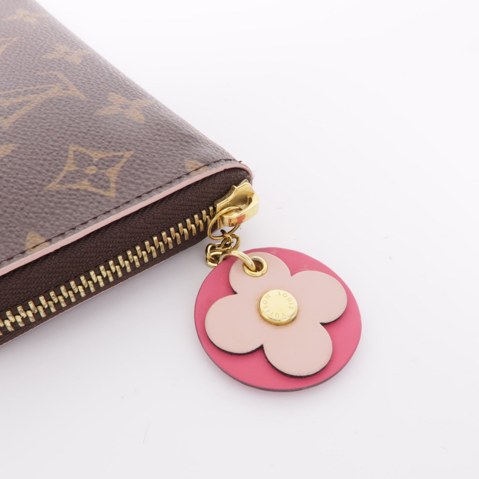 LOUIS VUITTON Monogram Clemence金扣長錢包