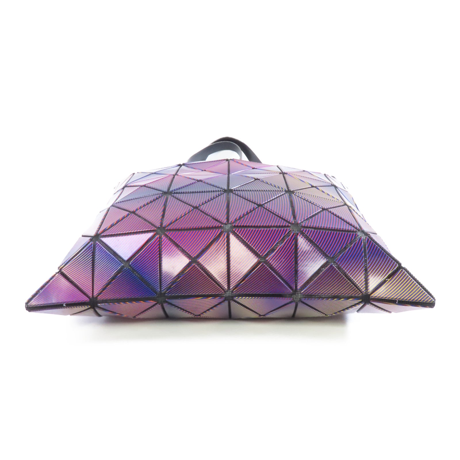 ISSEY MIYAKE PVC ISSEY MIYAKE Bao Bao銀扣手挽袋紫色