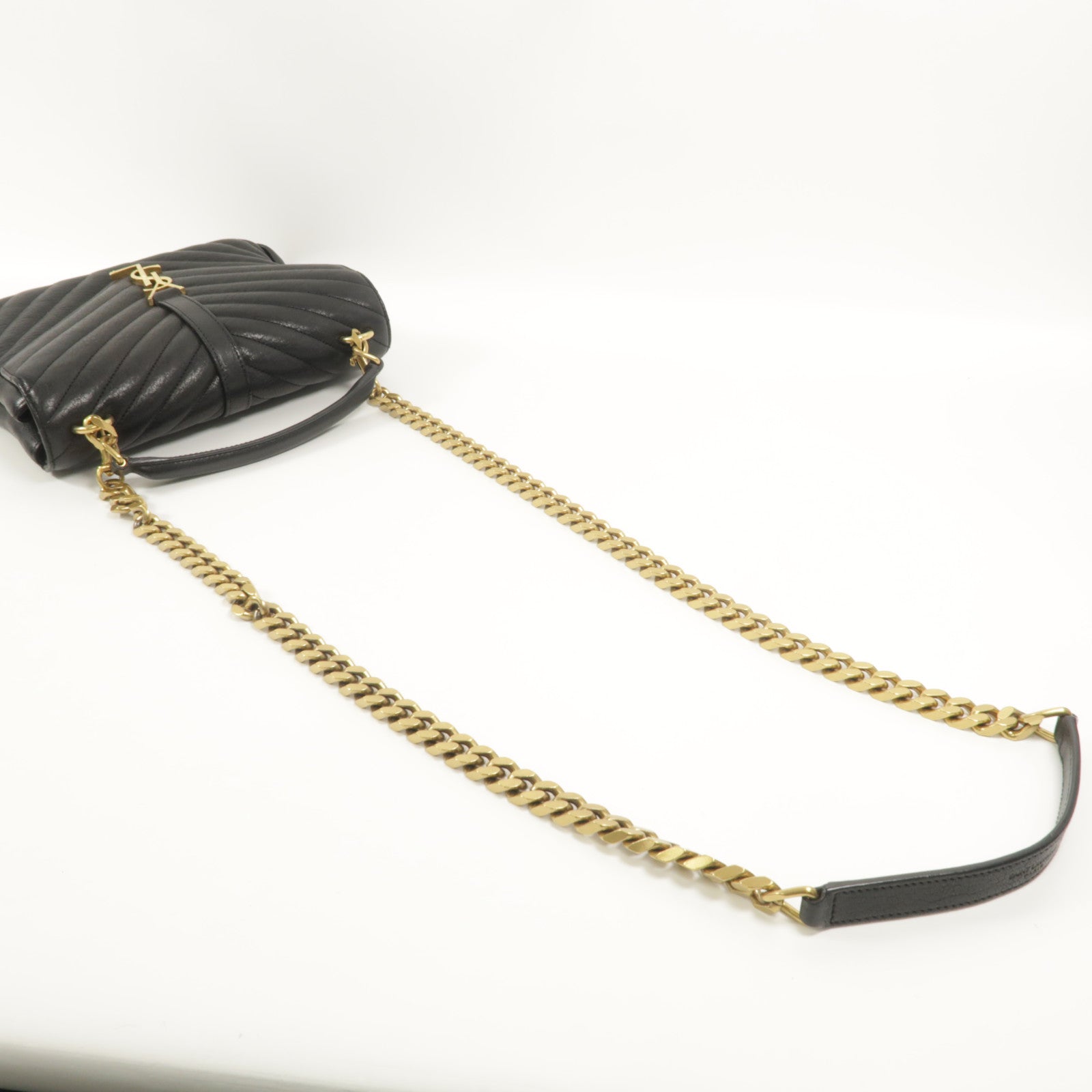 SAINT LAURENT 牛皮皮革College Medium手挽肩背兩用袋