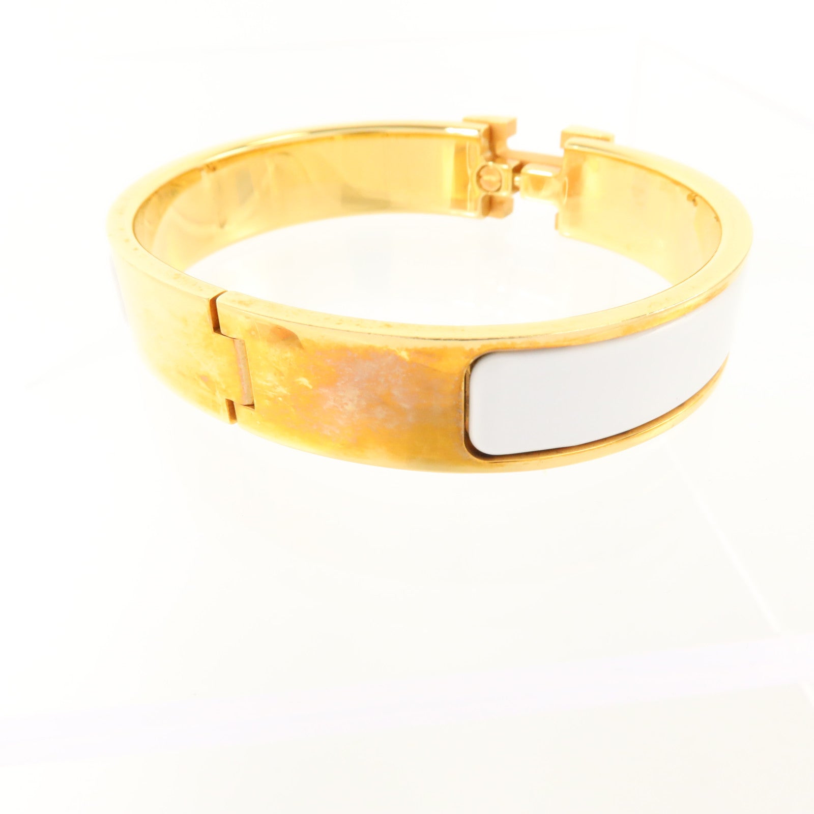 HERMES 金屬/琺瑯Clic H Bracelet金扣手鏈