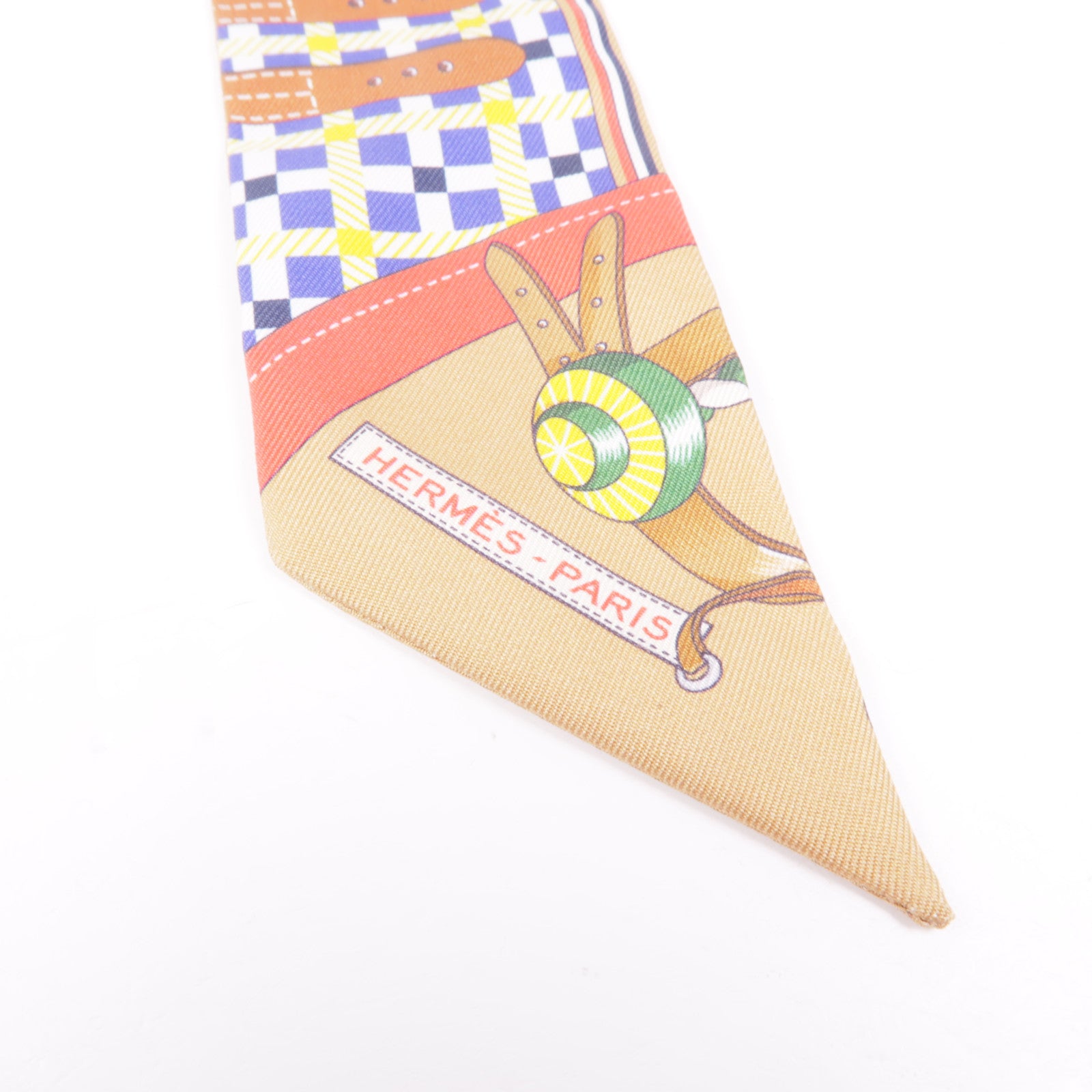 HERMES 絲質Twilly絲巾