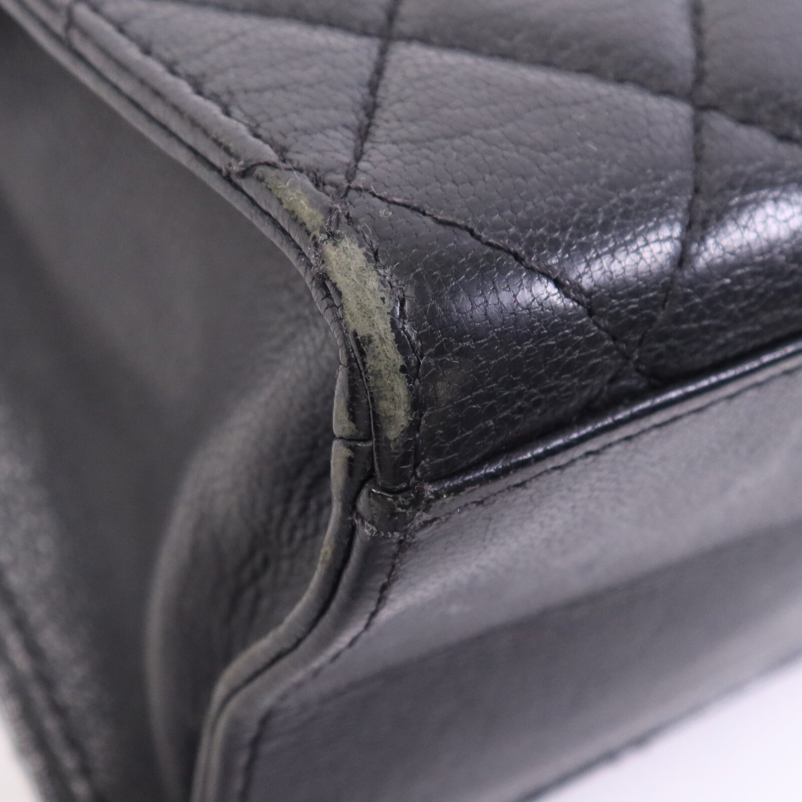 CHANEL 牛皮皮革Rita Top Handle Flap金扣鏈帶肩背袋