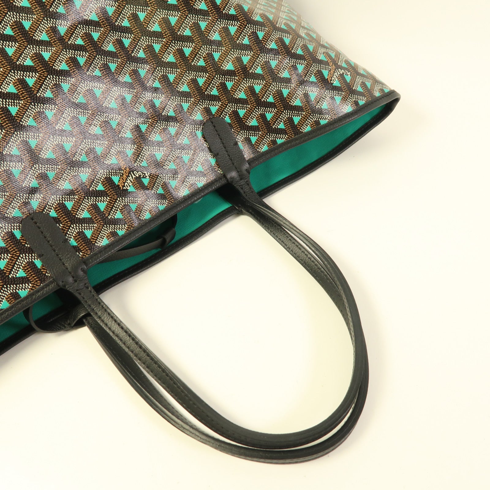 GOYARD Saint Louis Claire Voie Tote Bag Coated Canvas Black