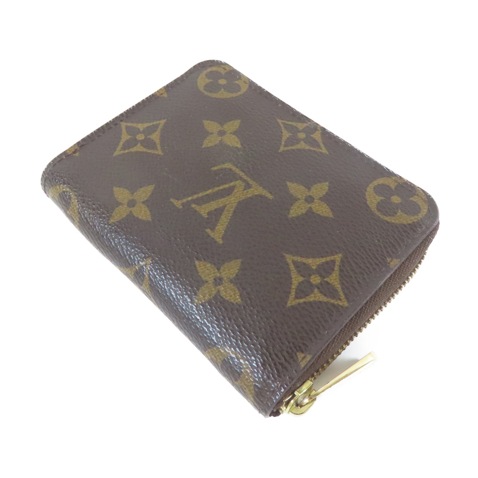 LOUIS VUITTON 【激減優惠】Monogram Zippy Coin Purse金扣零錢包啡色