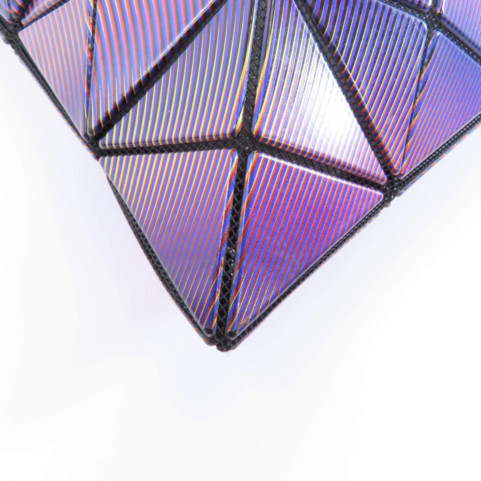 ISSEY MIYAKE PVC ISSEY MIYAKE Bao Bao銀扣手挽袋紫色