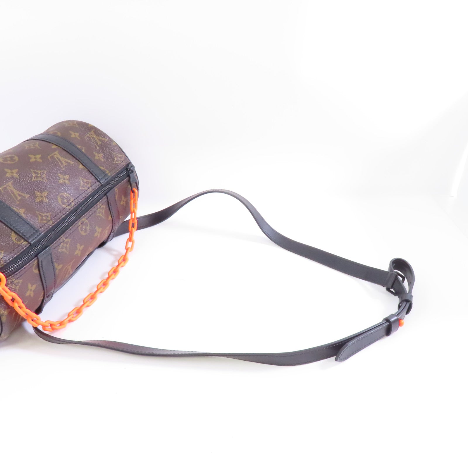 LOUIS VUITTON Monogram Solar Ray Papillon Messenger 手挽肩背兩用袋棕色/黑色/橙色