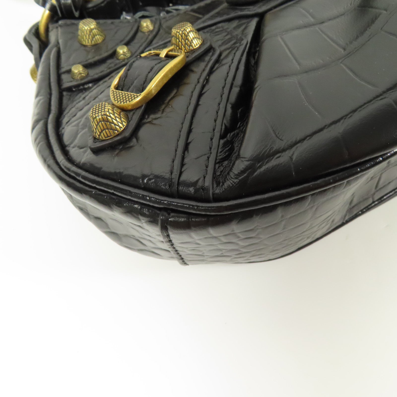 BALENCIAGA 牛皮皮革Neo Classic Mini金扣肩背袋