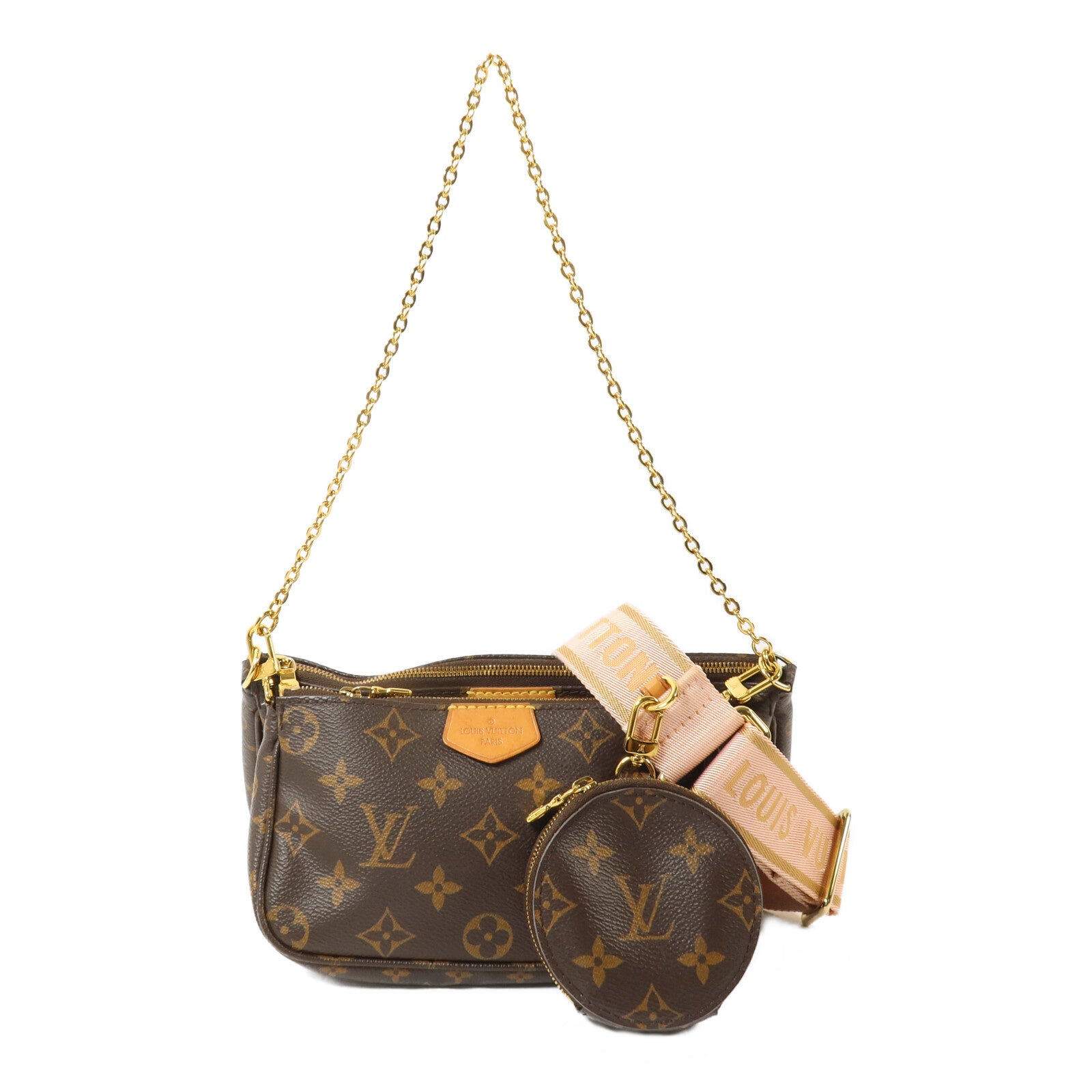 LOUIS VUITTON Monogram Multi Pochette Accessoires手挽肩背兩用袋
