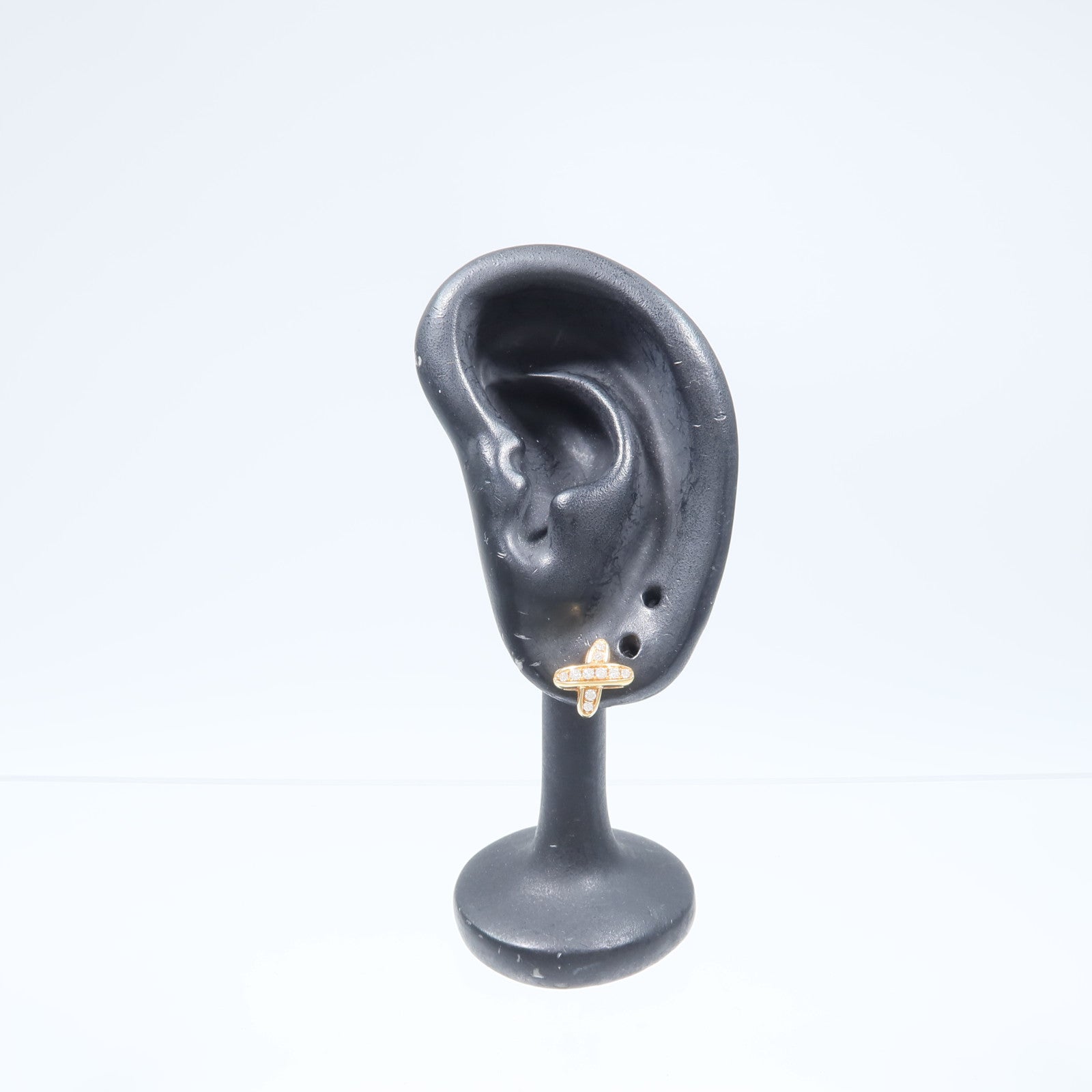 Chaumet 18K玫瑰金Jeux de Liens Earring鑽石耳環