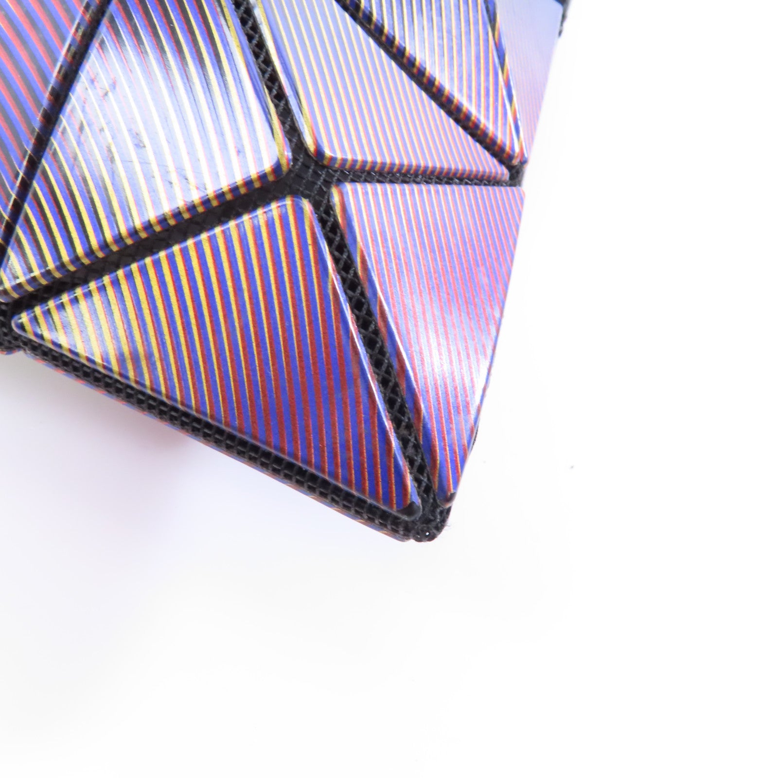 ISSEY MIYAKE PVC ISSEY MIYAKE Bao Bao銀扣手挽袋紫色