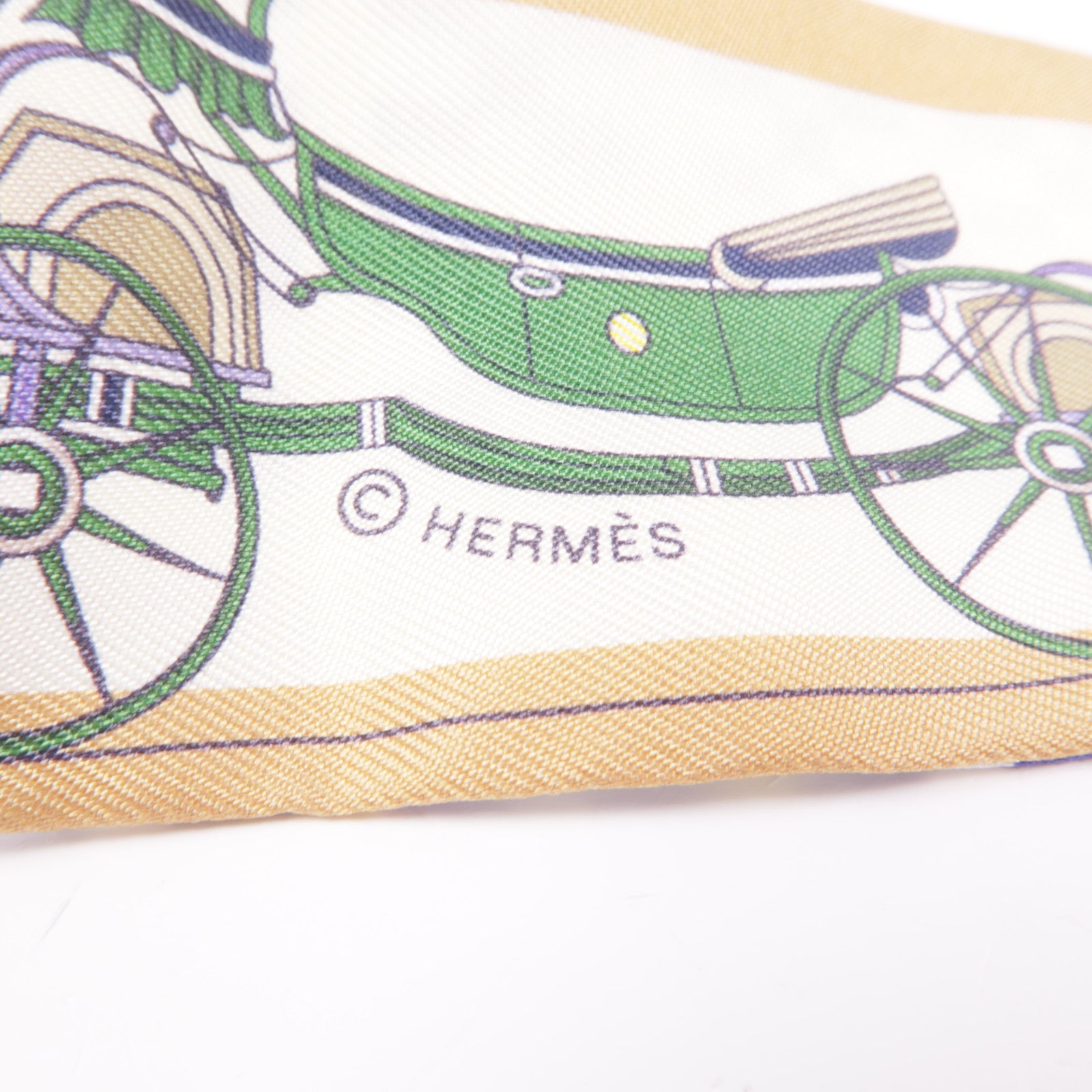 HERMES 絲質Twilly絲巾