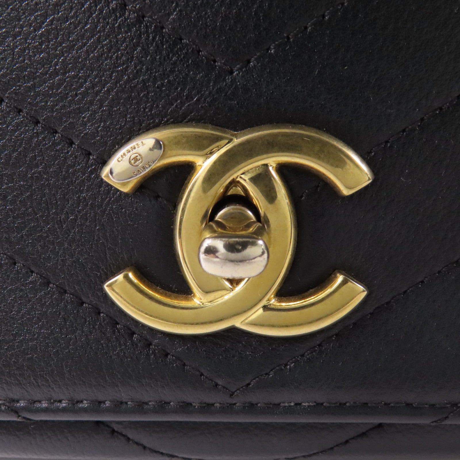 CHANEL 【激減優惠】蛇皮/牛皮皮革金扣2 Way Bag手挽肩背兩用袋