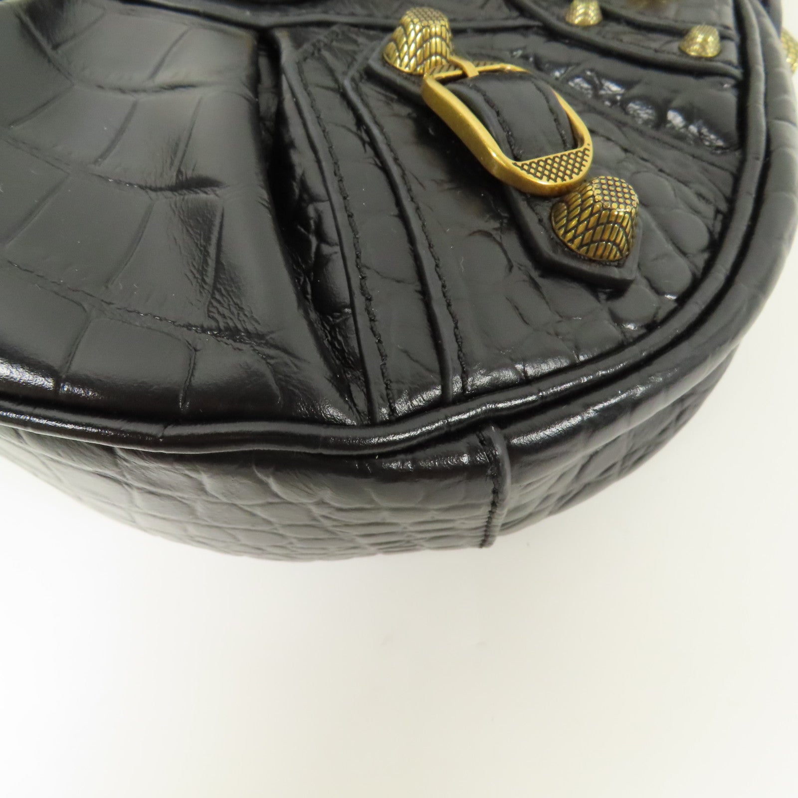 BALENCIAGA 牛皮皮革Neo Classic Mini金扣肩背袋