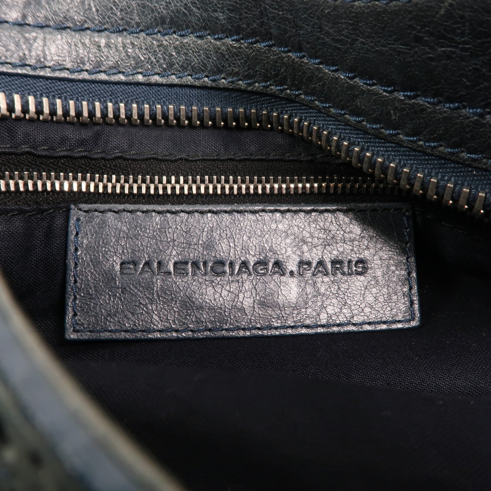 BALENCIAGA 牛皮皮革Giant City銀扣手挽肩背兩用袋