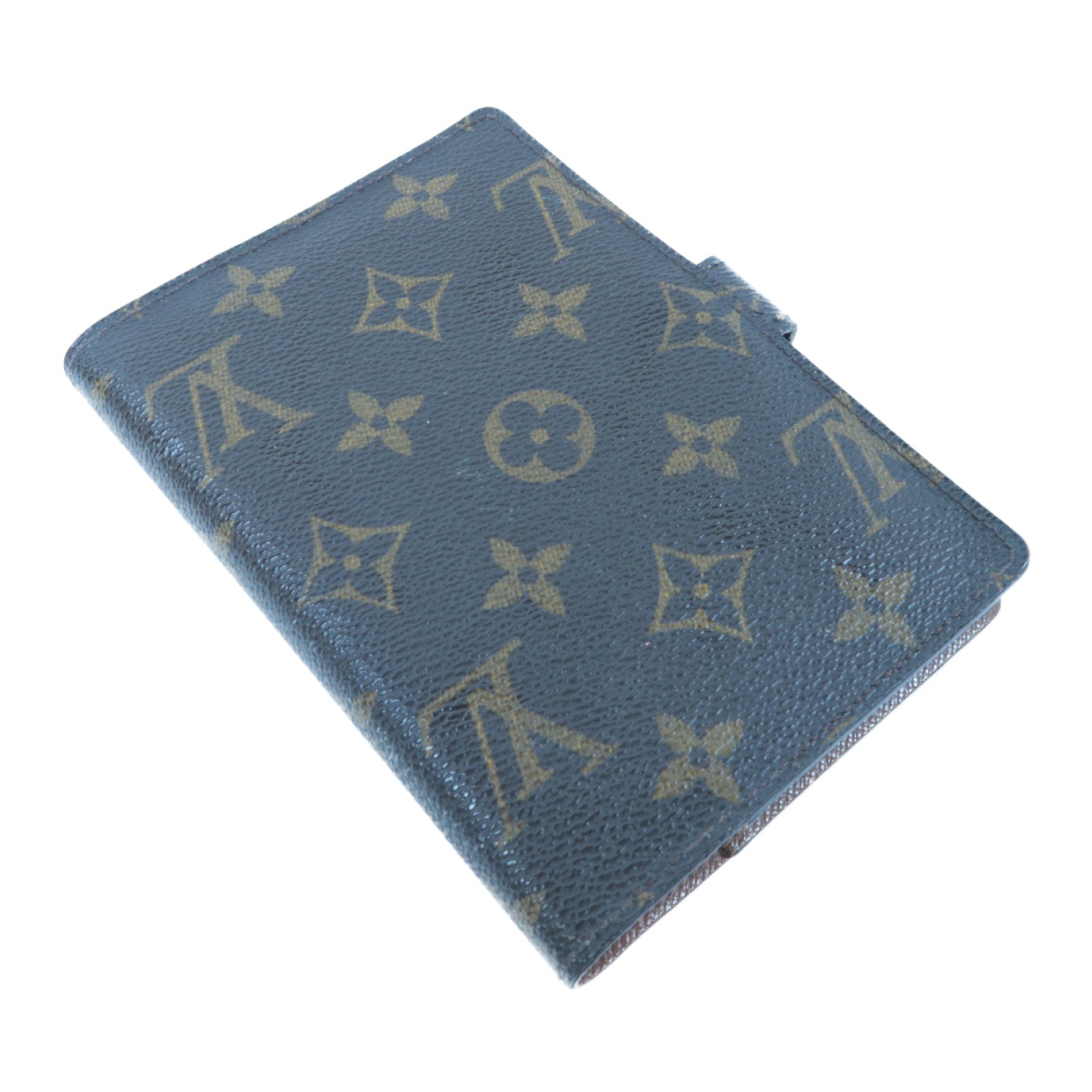 LOUIS VUITTON Monogram Small Ring Agenda Cover金扣小號活頁環記事本封套啡色