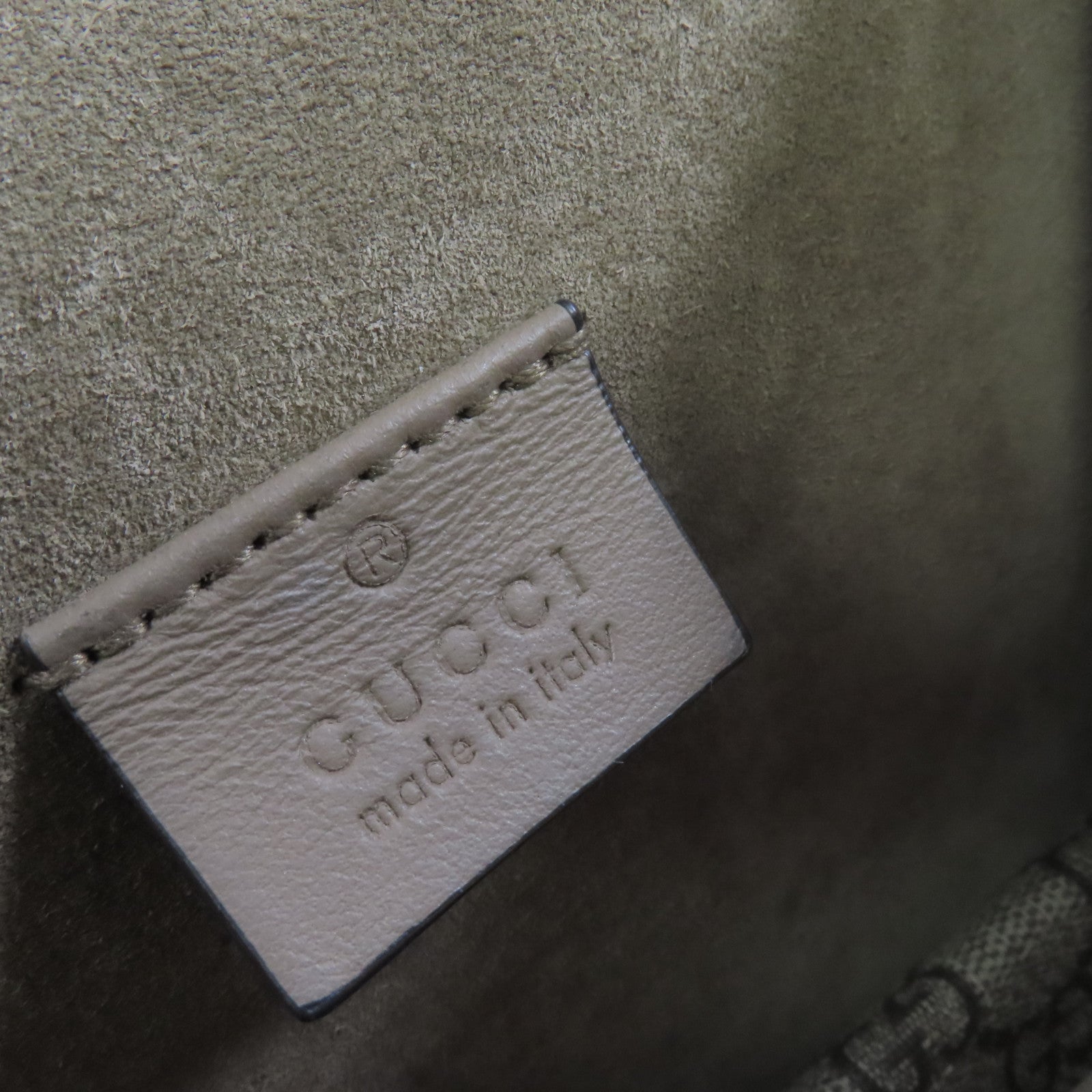 GUCCI 塗層帆布GG Supreme Dionysus Mini Chain Shoulder Bag銀扣鏈帶肩背袋啡色