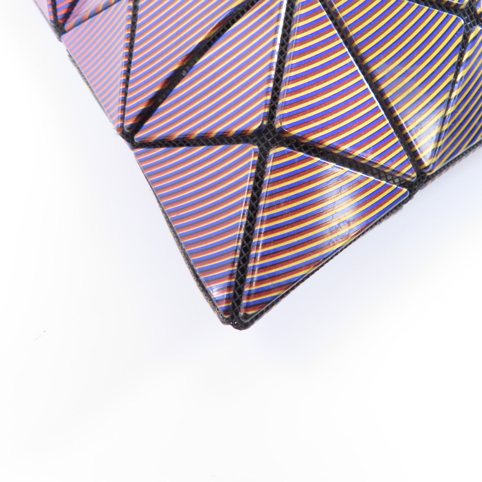 ISSEY MIYAKE PVC ISSEY MIYAKE Bao Bao銀扣手挽袋紫色