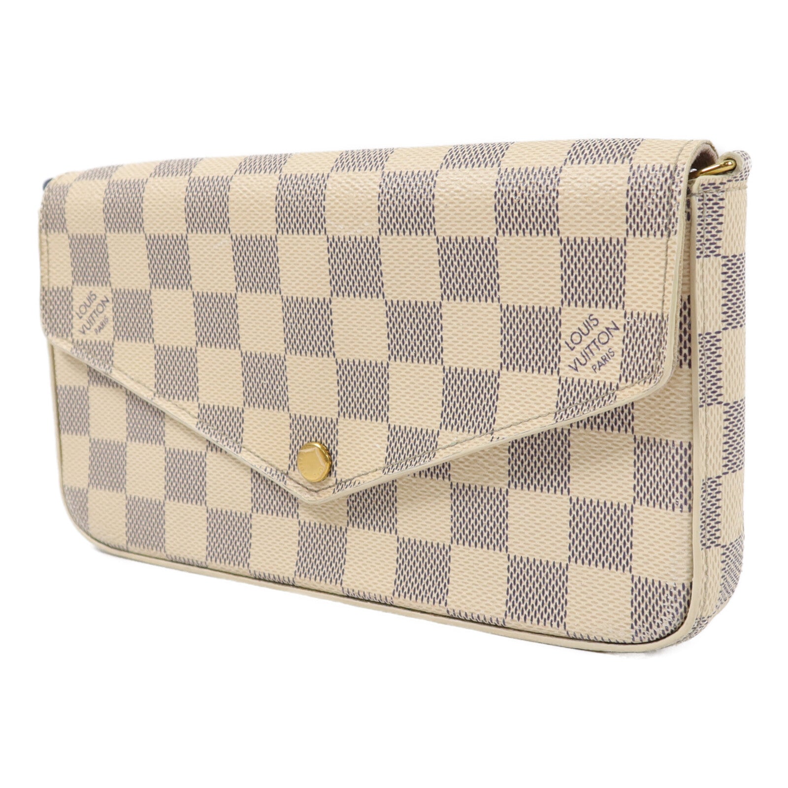 LOUIS VUITTON Damier Azur Pochette Felicie肩背袋