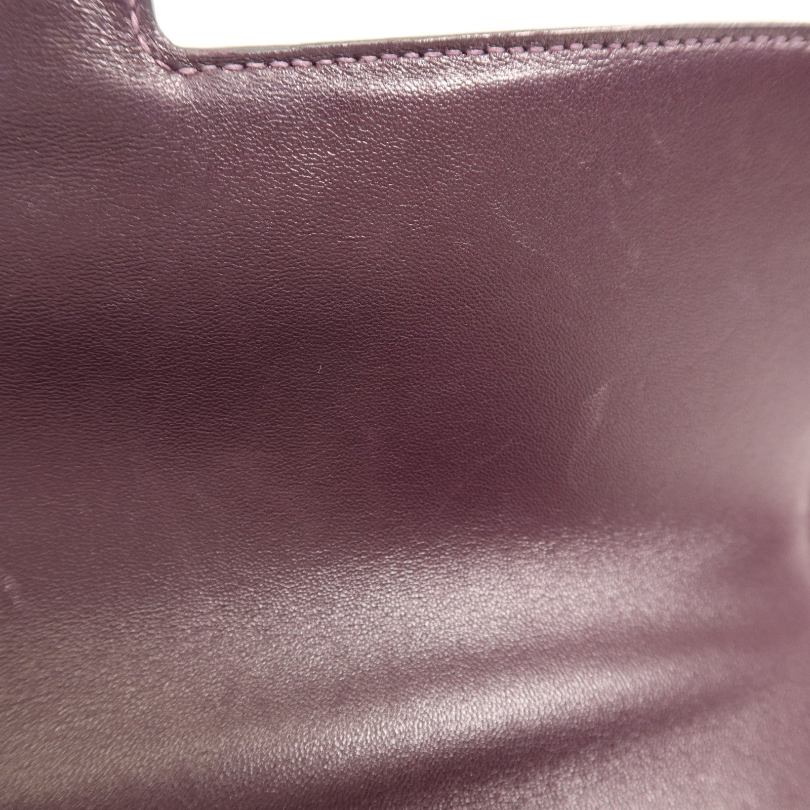 HERMES 鱷魚皮革Constance Elan銀扣肩背袋Amethyst