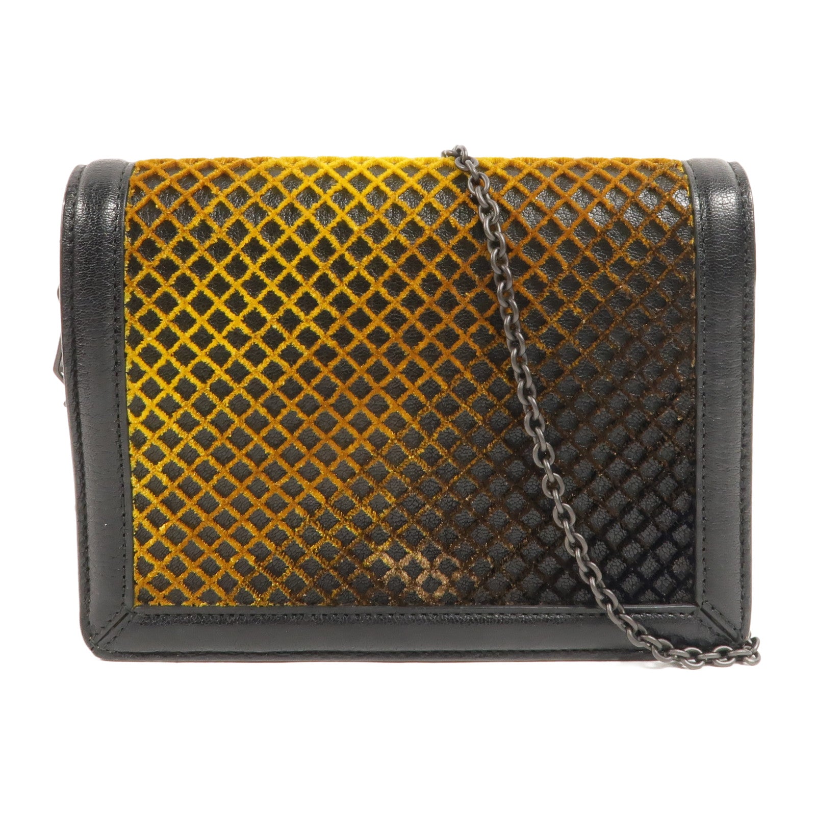 BOTTEGA VENETA 牛皮皮革/天鵝絨Mini Montebello Crisscross肩背袋
