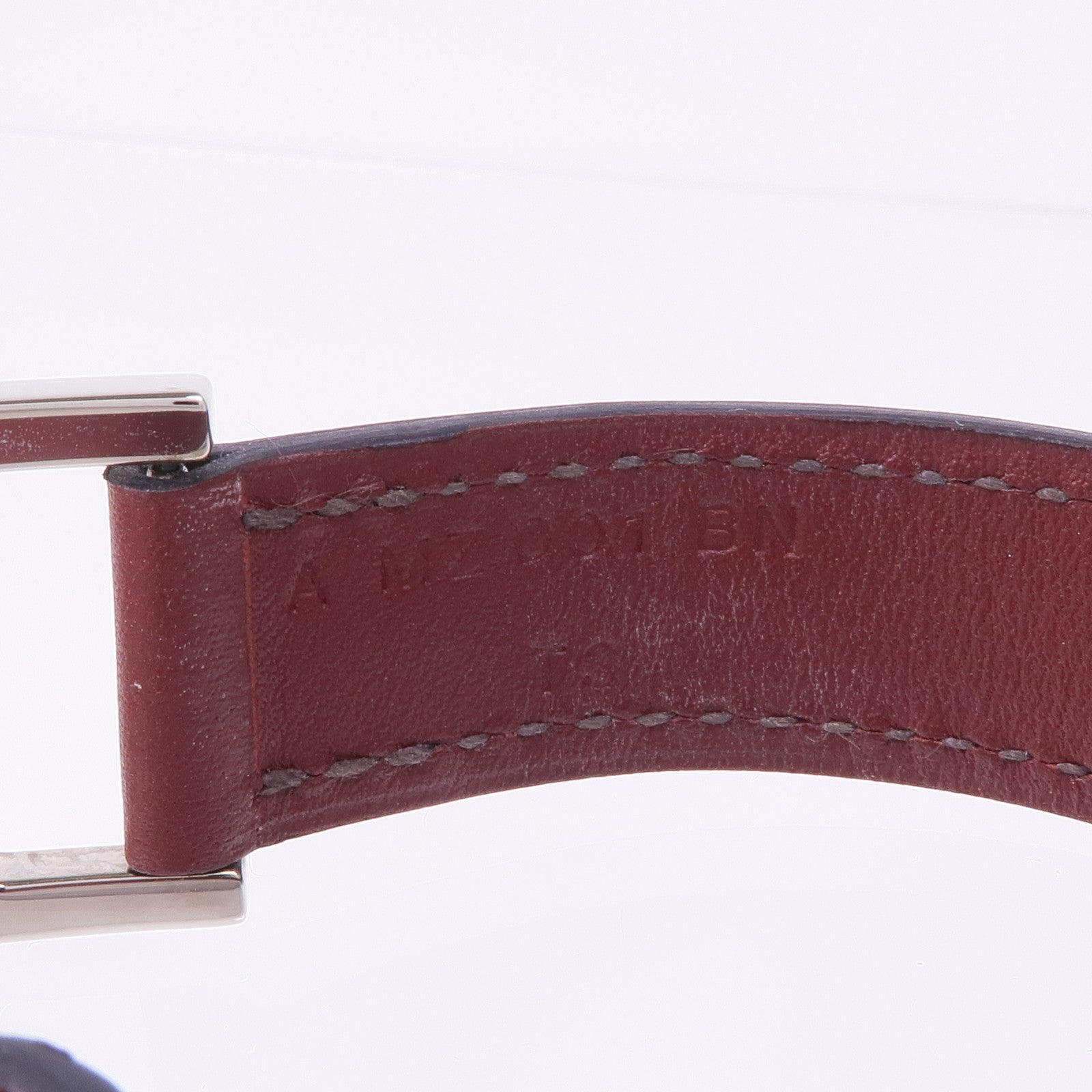 HERMES Swift皮革Bracelet銀扣手帶