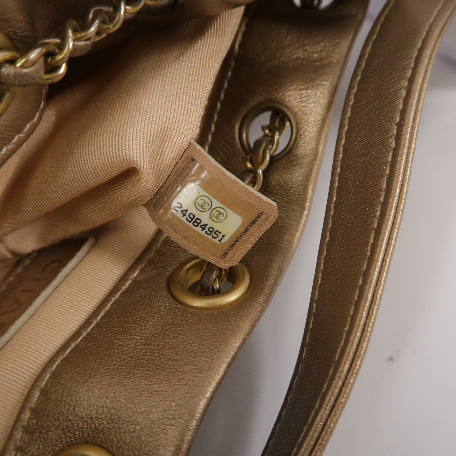 CHANEL 羊皮皮革Coco Pleats Drawstring Bag肩背袋
