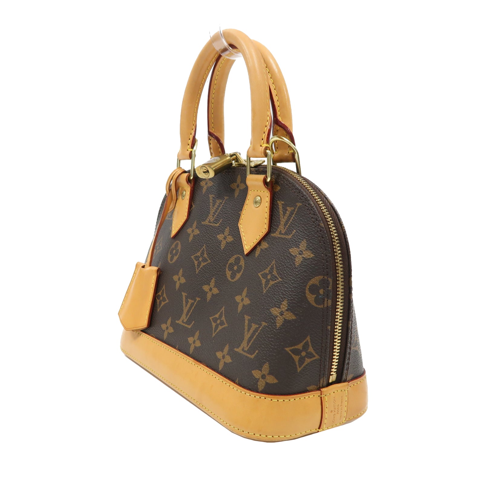 LOUIS VUITTON Monogram Alma BB金扣手挽肩背兩用袋啡色