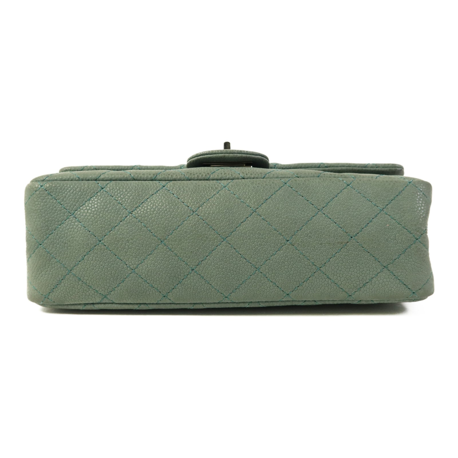 CHANEL 牛皮皮革2.55銀扣鏈帶肩背袋