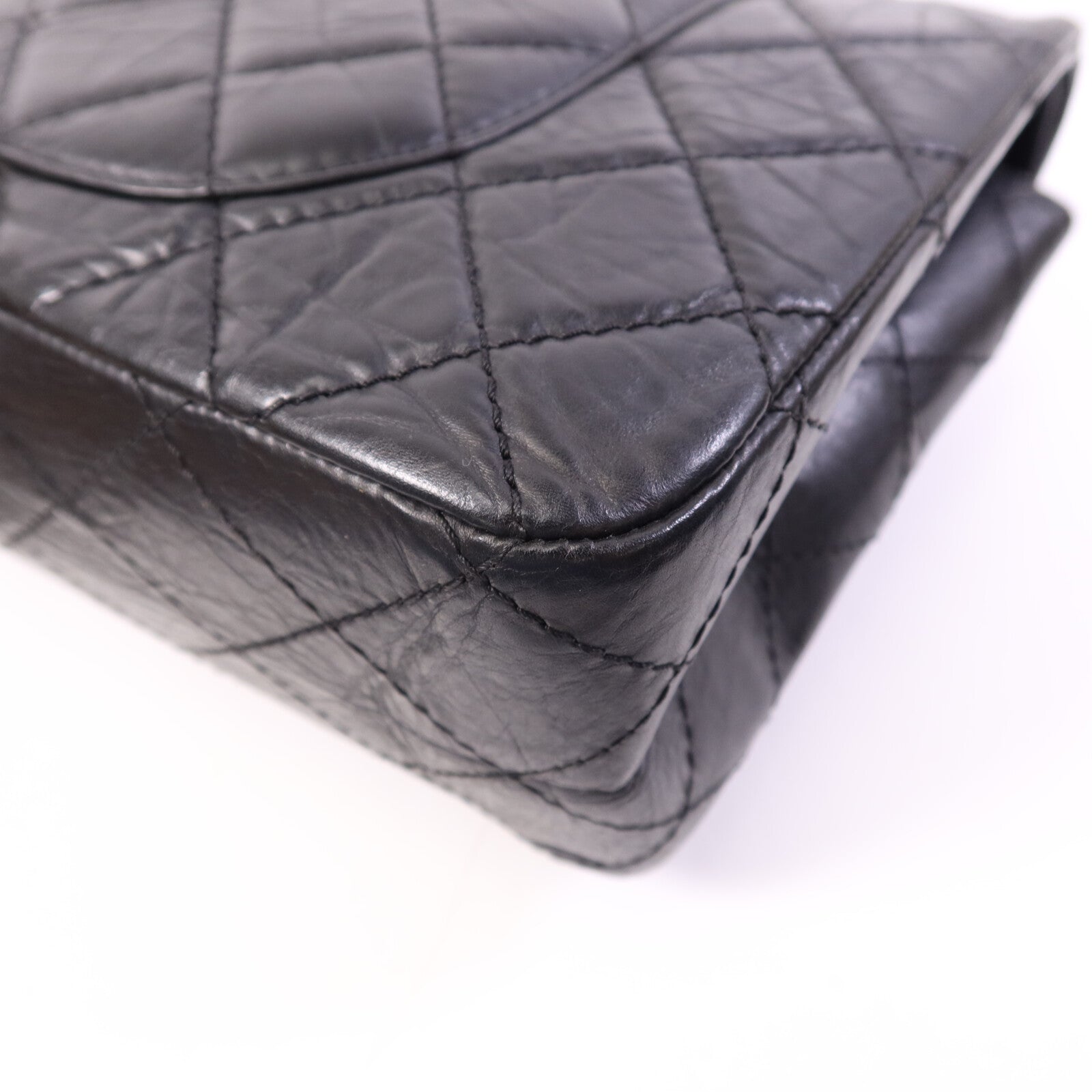 CHANEL 【激減優惠】牛皮皮革2.55 Large金扣鏈帶肩背袋