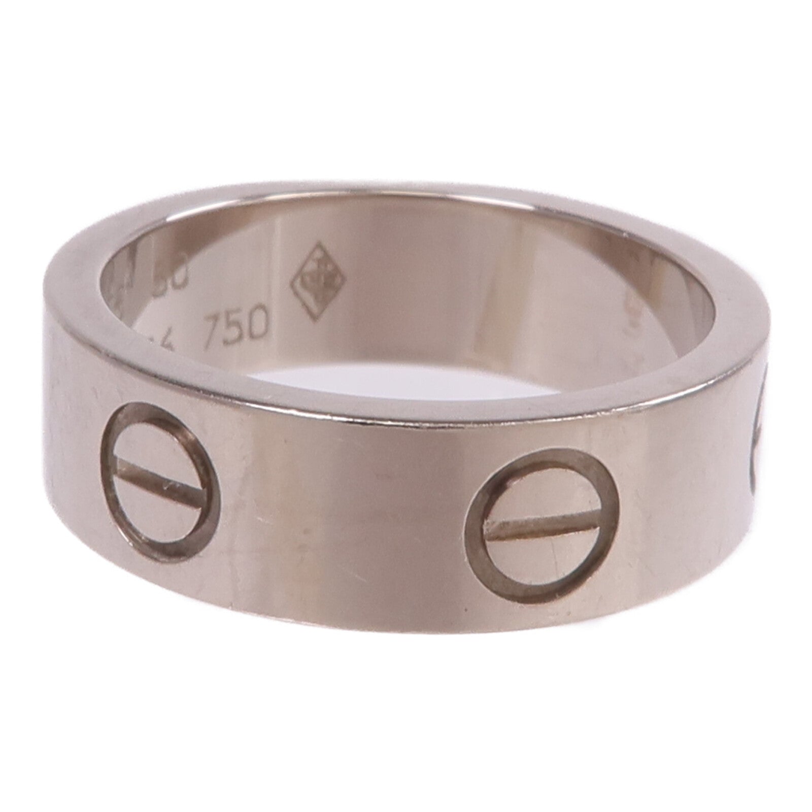CARTIER 18K白金Love Ring戒指Cartier#50/US#5.25