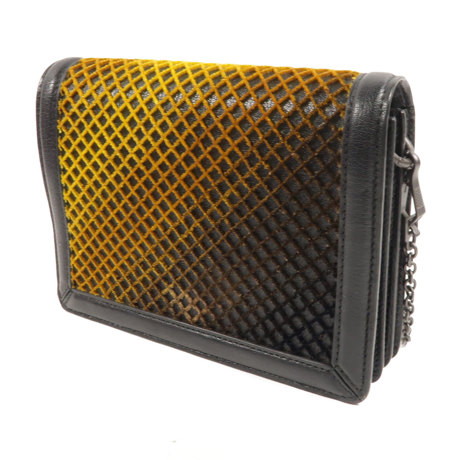 BOTTEGA VENETA 牛皮皮革/天鵝絨Mini Montebello Crisscross肩背袋
