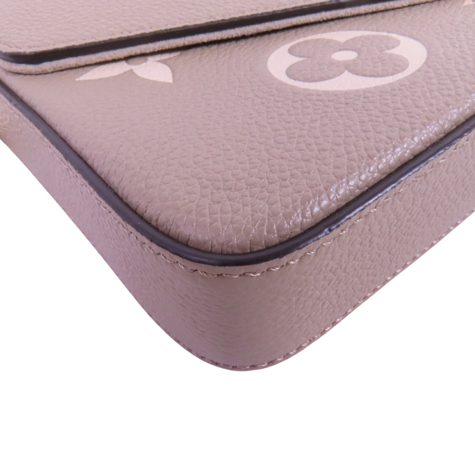 LOUIS VUITTON Monogram Empreinte Felicie Pochette金扣鏈帶肩背袋