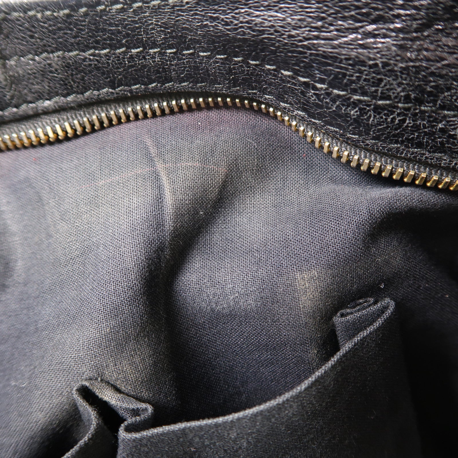 BALENCIAGA 牛皮皮革City Bag金扣手挽肩背兩用袋黑色