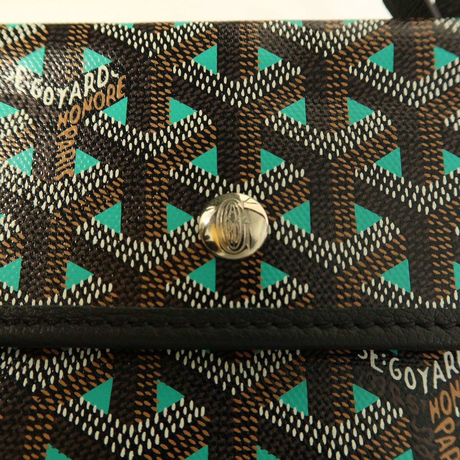 GOYARD Saint Louis Claire Voie Tote Bag Coated Canvas Black