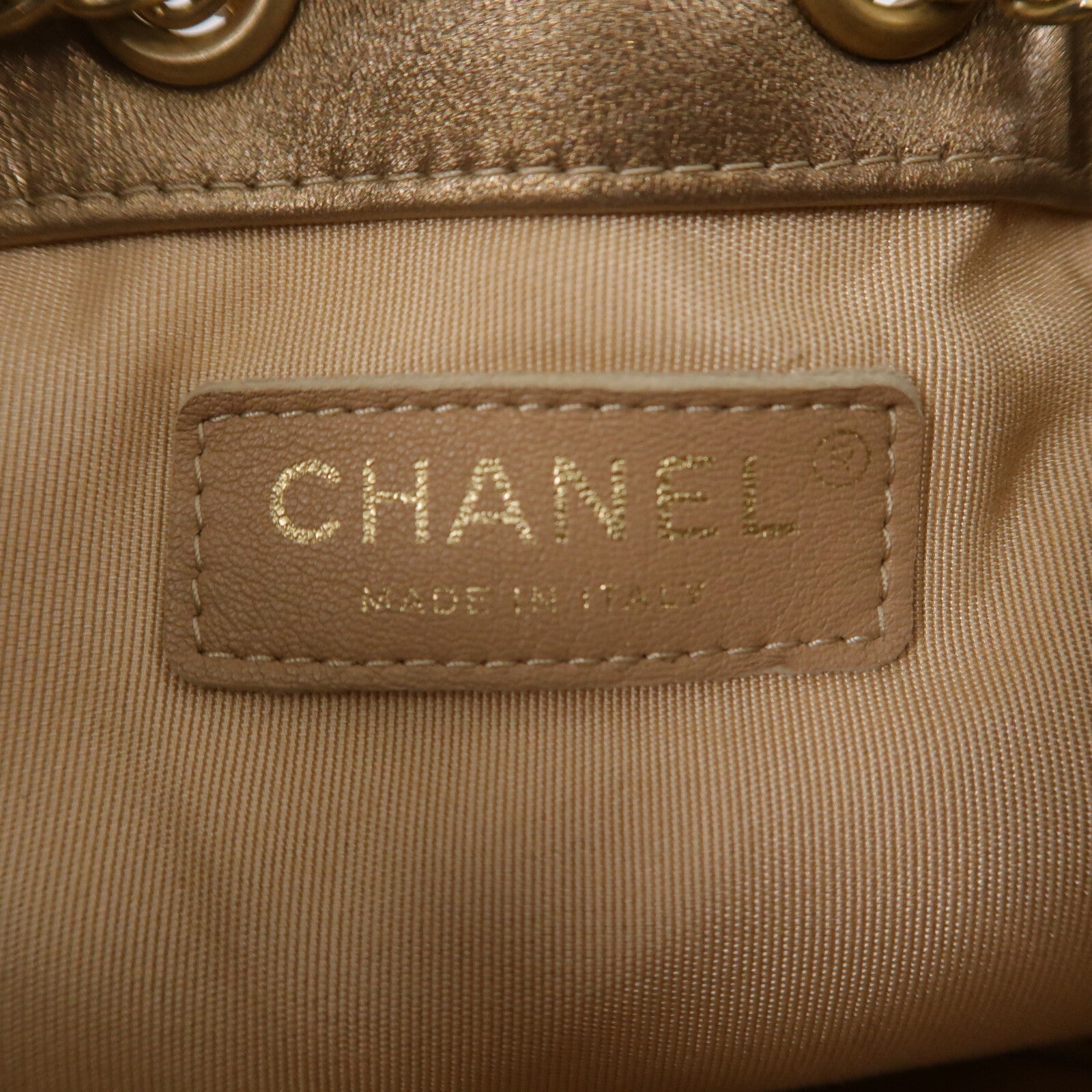 CHANEL 羊皮皮革Coco Pleats Drawstring Bag肩背袋