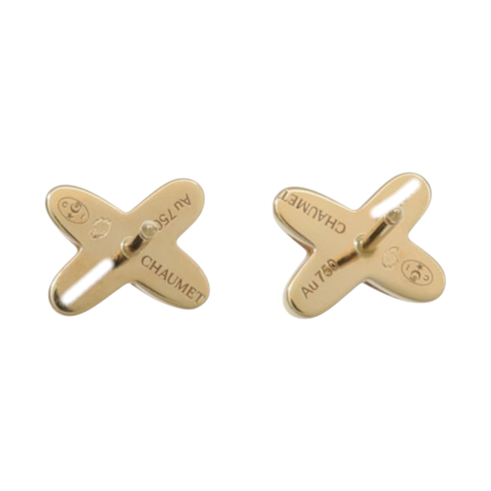 Chaumet 18K玫瑰金Jeux de Liens Earring鑽石耳環