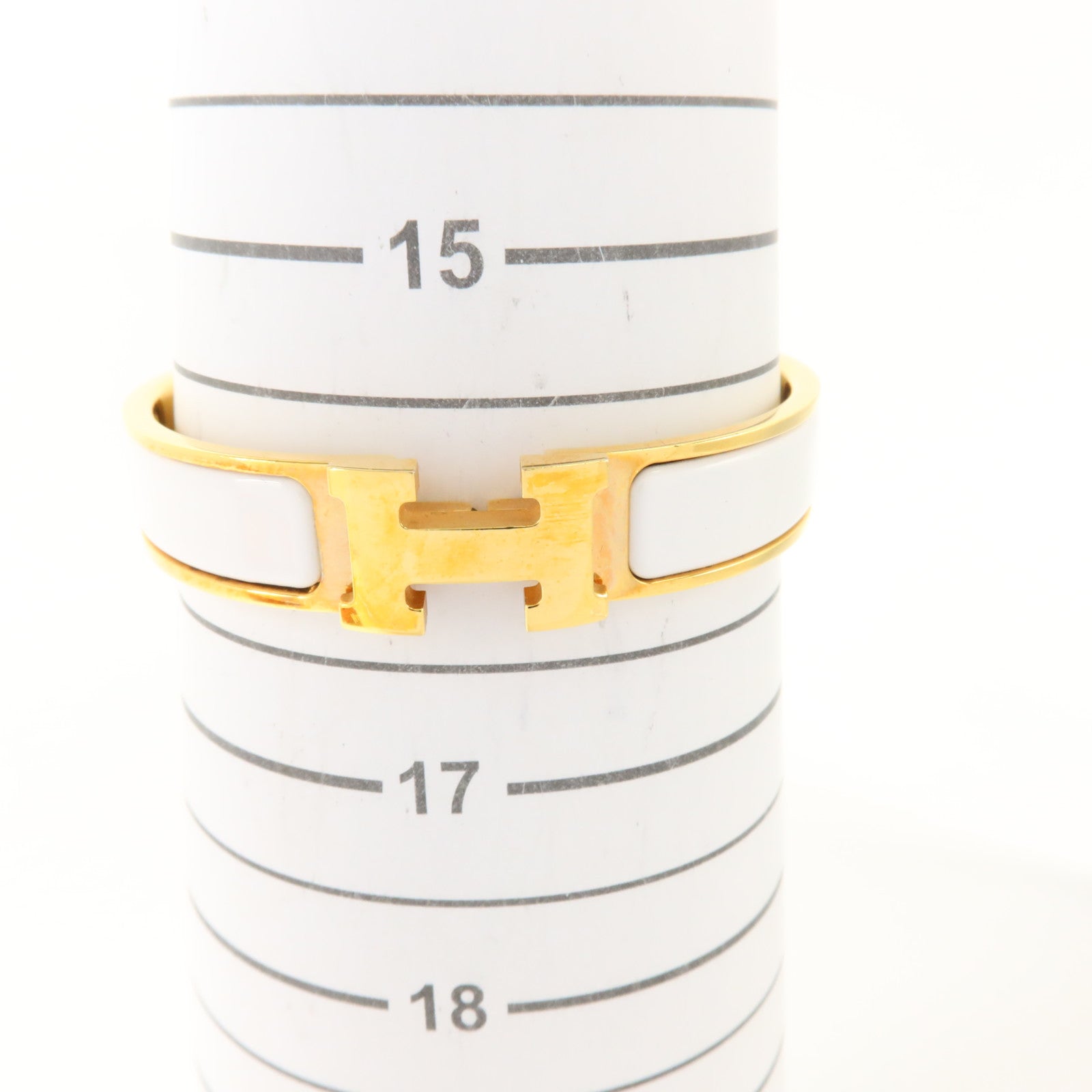 HERMES 金屬/琺瑯Clic H Bracelet金扣手鏈