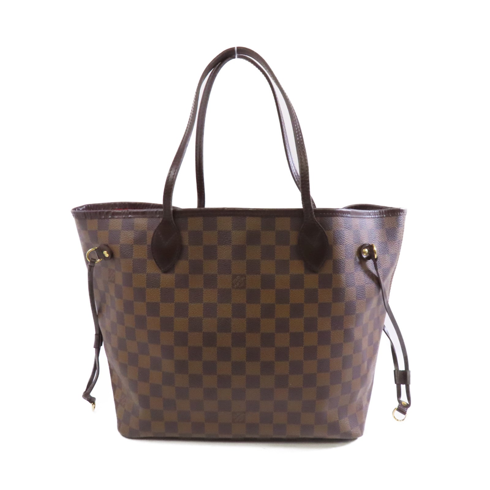 LOUIS VUITTON 【激減優惠】Damier Neverfull PM金扣肩背袋啡色