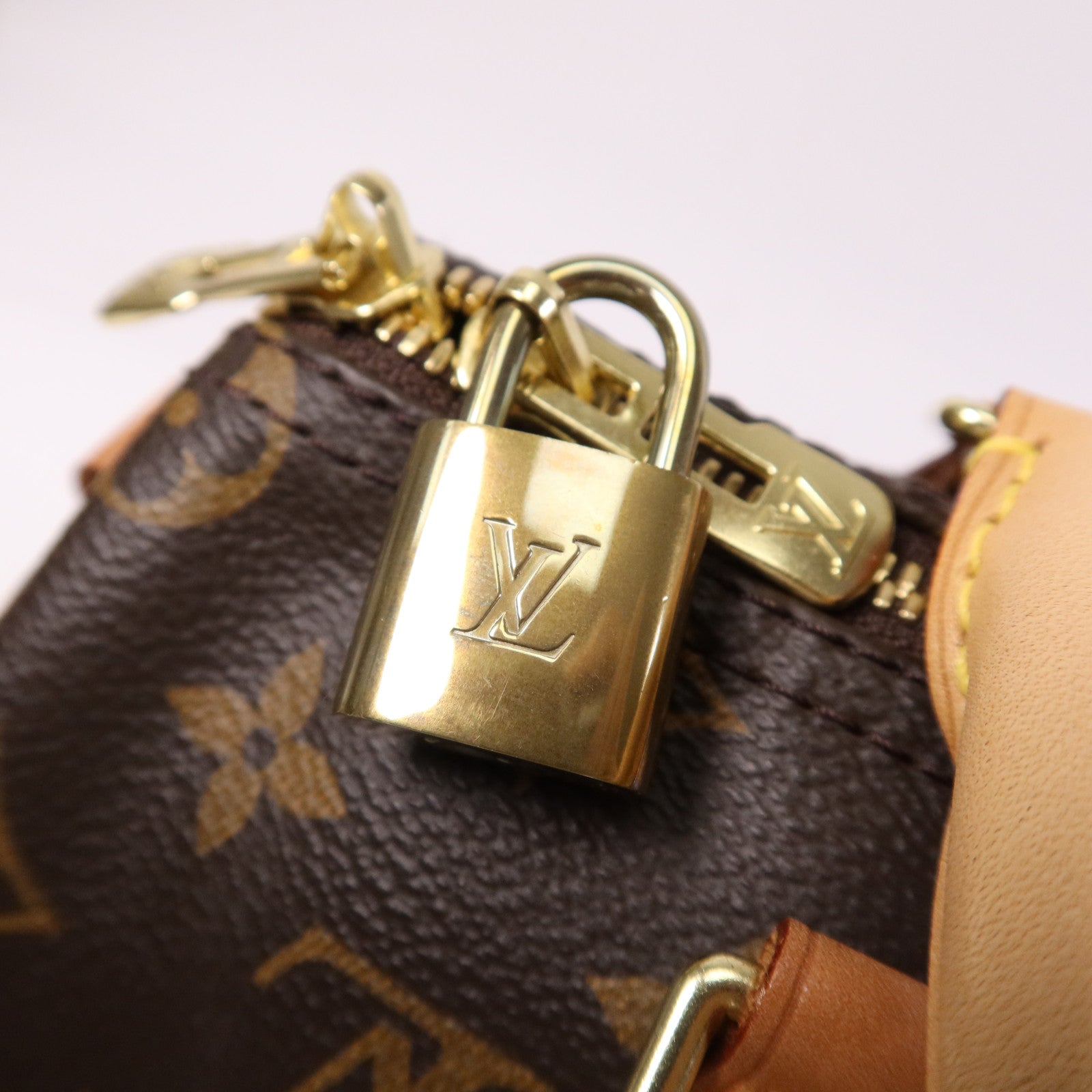 LOUIS VUITTON Monogram Speedy Bandouliere 25金扣手挽肩背兩用袋