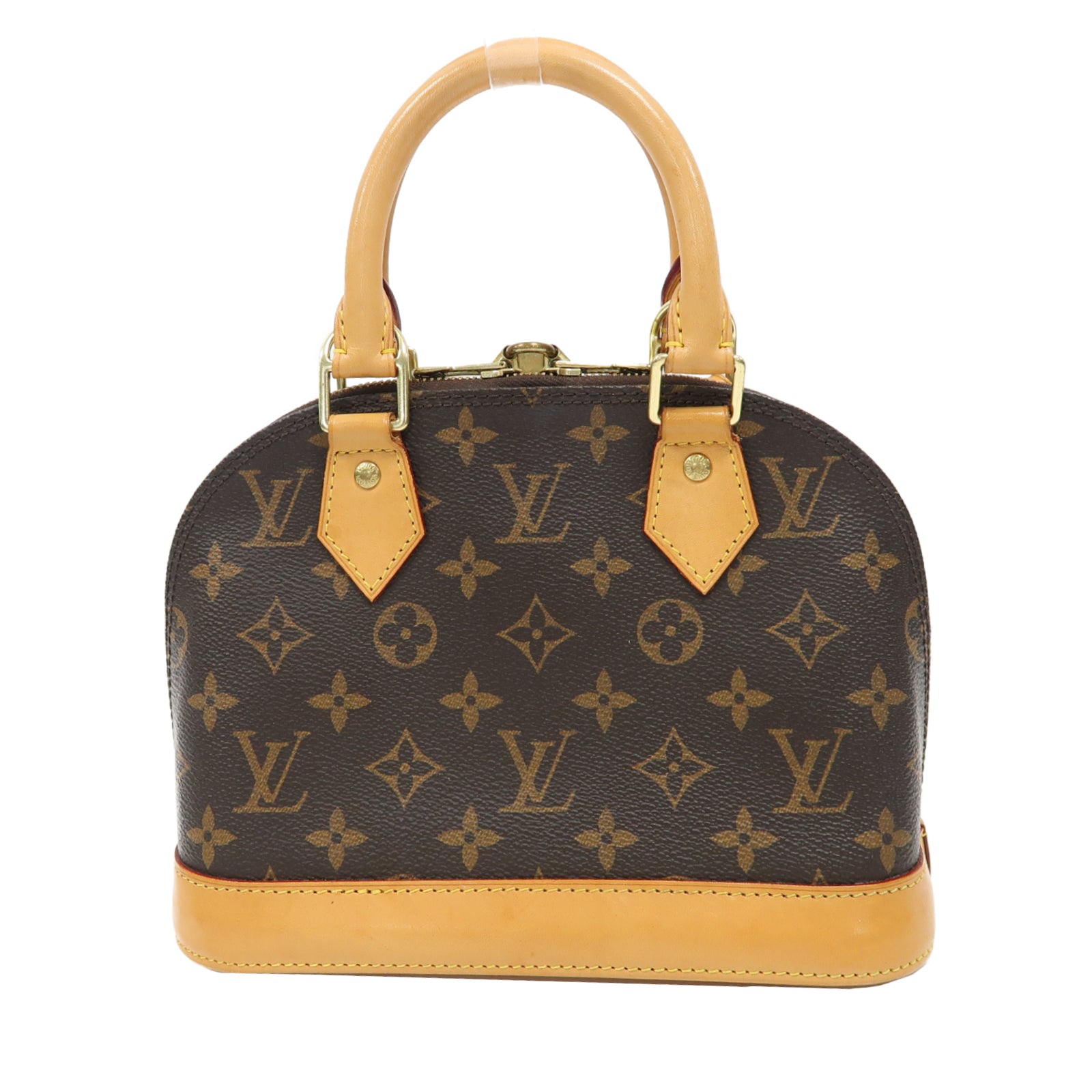 LOUIS VUITTON Monogram Alma BB金扣手挽肩背兩用袋啡色