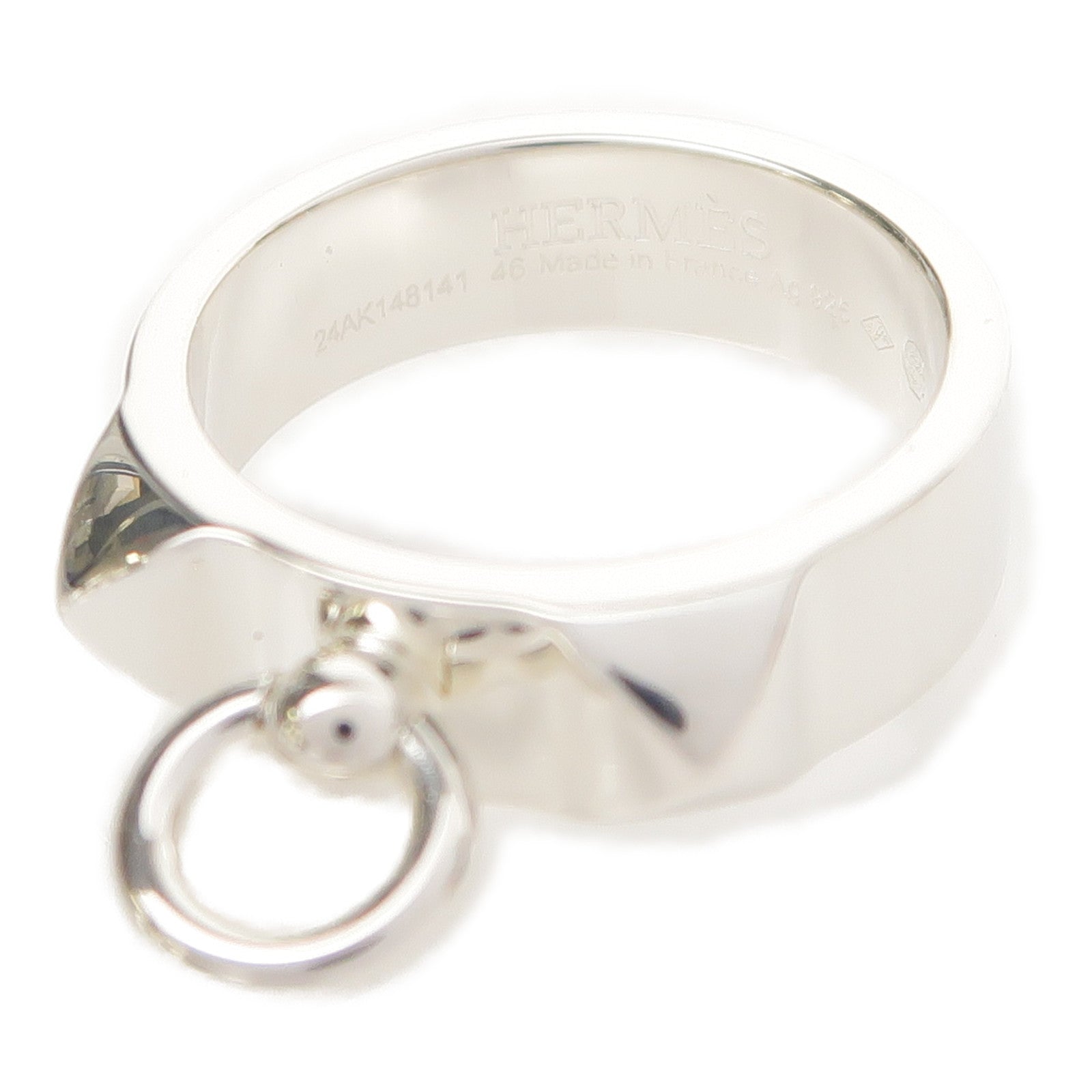 HERMES 925純銀Collier De Chien RING戒指