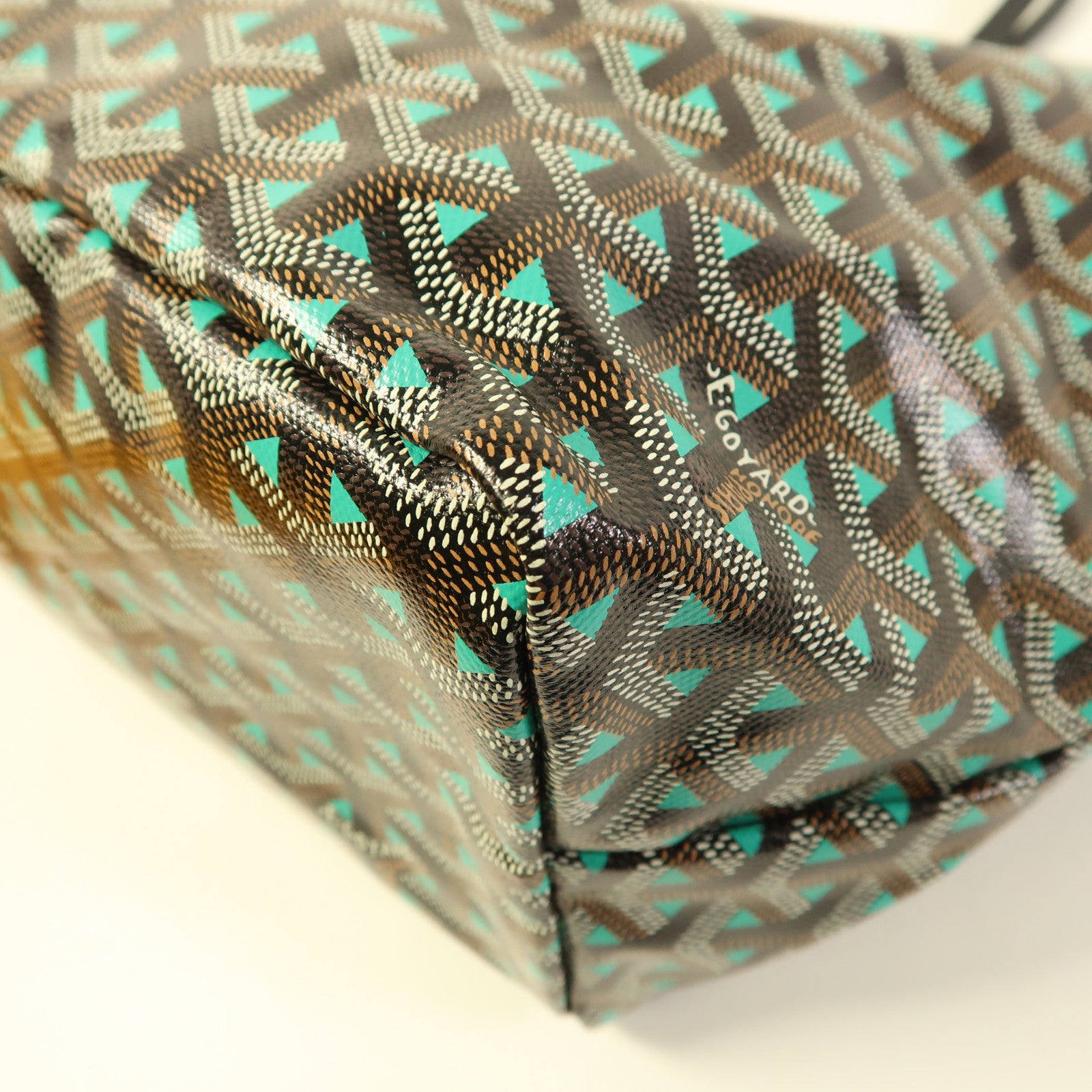 GOYARD Saint Louis Claire Voie Tote Bag Coated Canvas Black