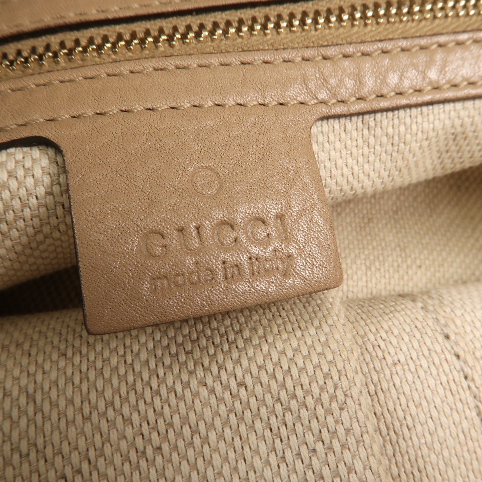 GUCCI 帆布GG Horsebit金扣肩背袋